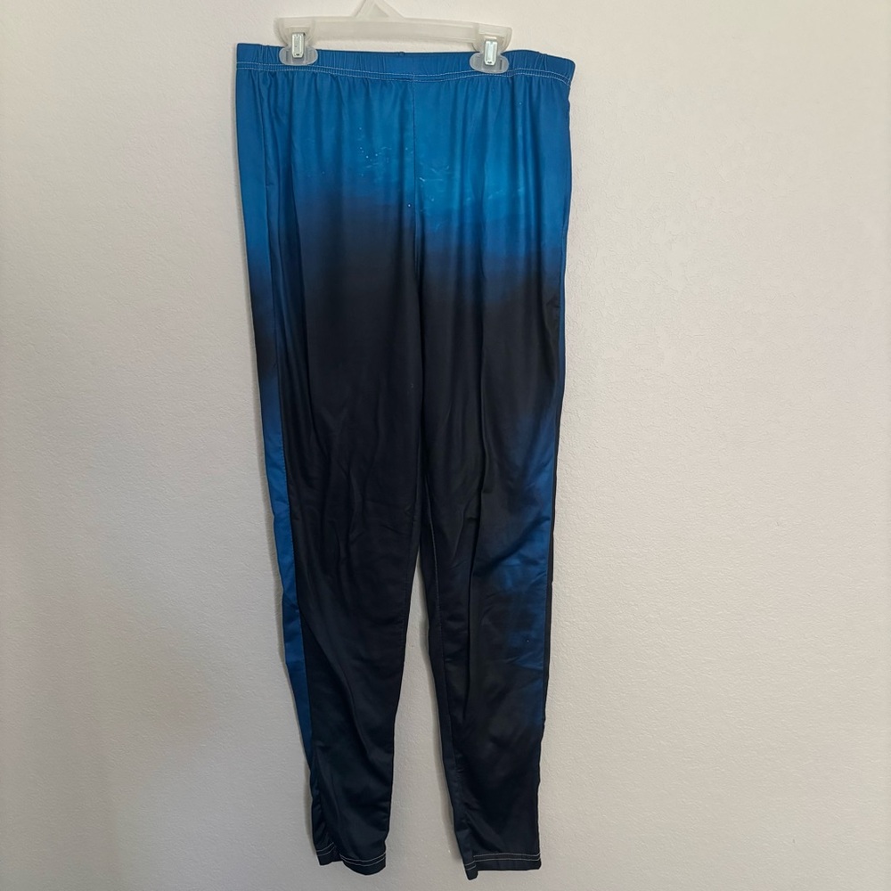 Blue and Black Active Tights